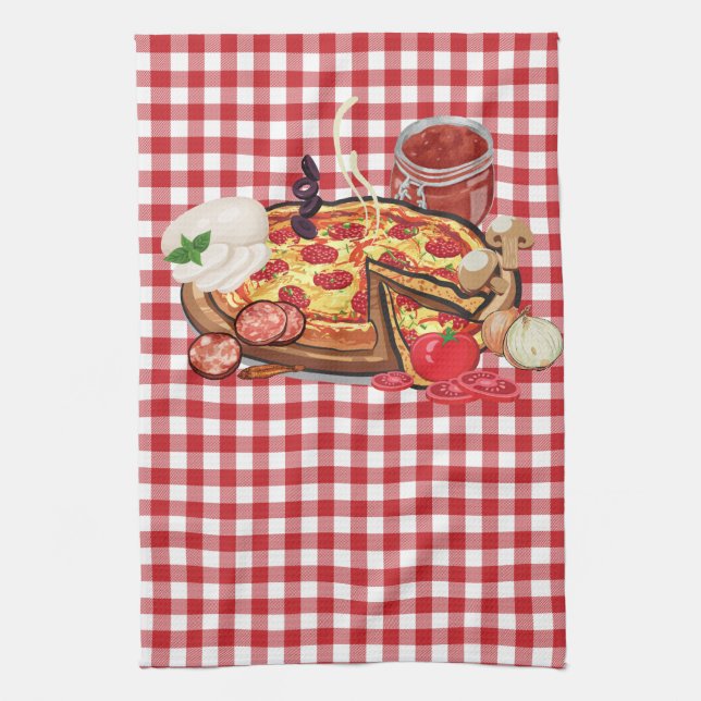 Pizza Kitchen Towel (Vertical)