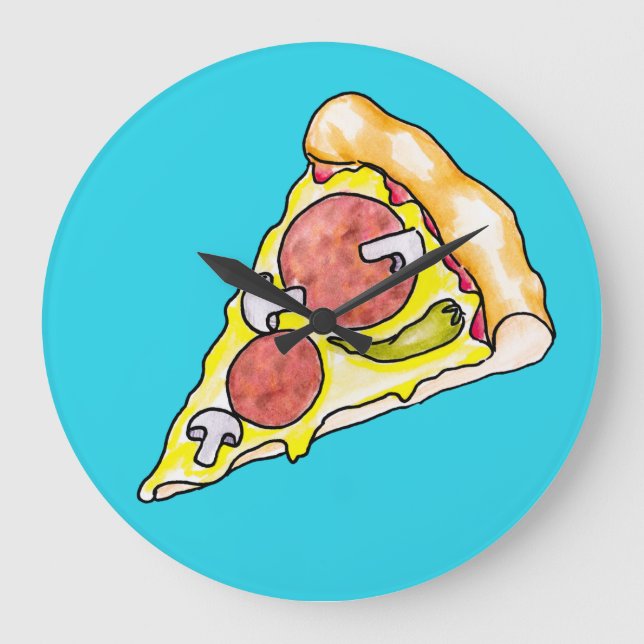 Pizza Large Clock (Front)