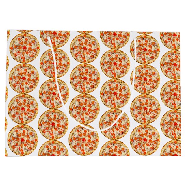 Pizza Large Gift Bag (Back)