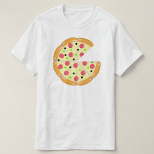 Pizza Less One Slice Father's Day Men's White T-Shirt