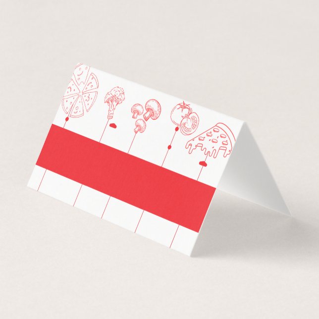 Pizza Livraison Spéciale Vierge Carte Place (Front)