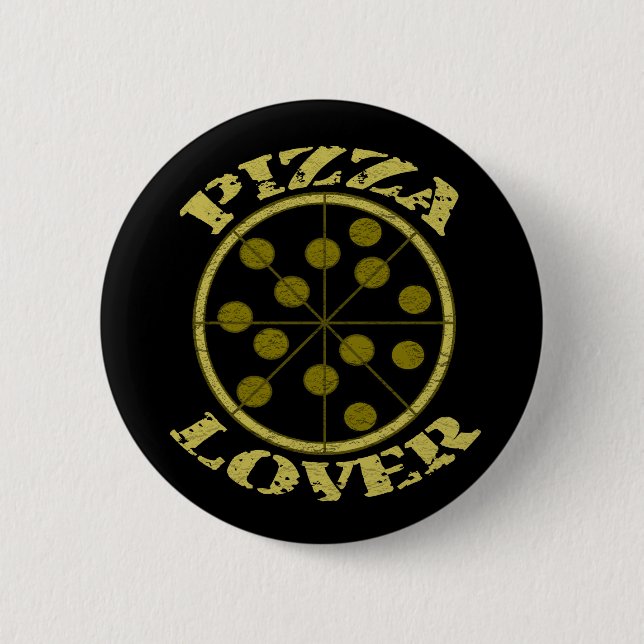 Pizza Lover 2 Inch Round Button (Front)