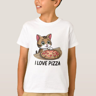 Pizza lover cat T-Shirt