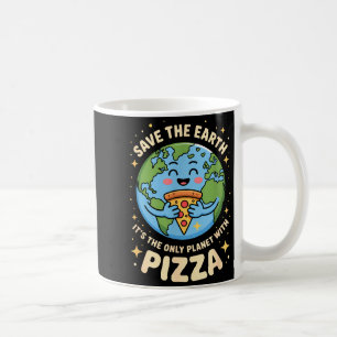 Pizza lover earth day save the planet  coffee mug