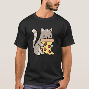 Pizza Lovers Gift - Pizza - Cat T-Shirt