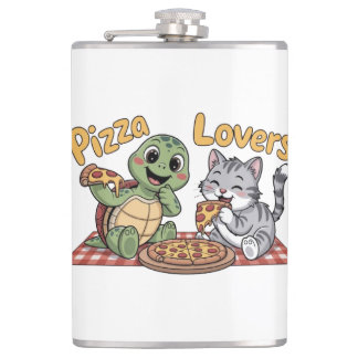 Pizza lovers hip flask