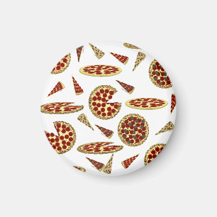 Pizza Lover's Pattern Magnet