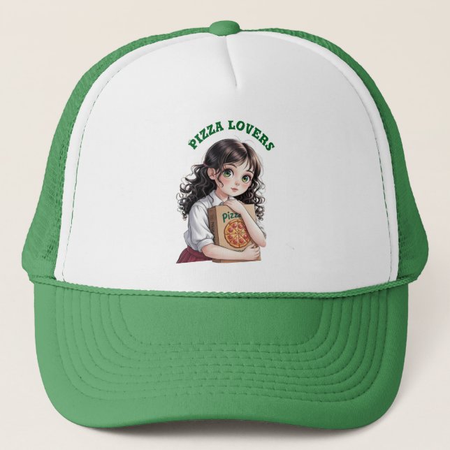 Pizza lovers  trucker hat (Front)