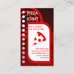 pizza loyalty sunrise card