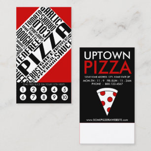 pizza loyalty (wordWEBs) Card