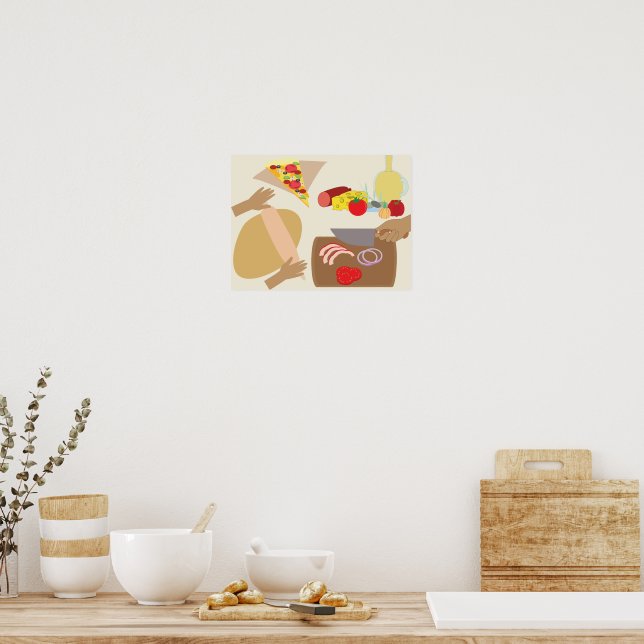 Pizza Making Poster (Kitchen)