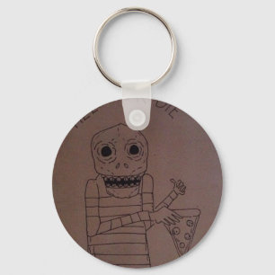 Pizza man keychain