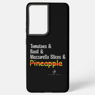 Pizza Margherita W/O Pineapple Samsung Galaxy Case