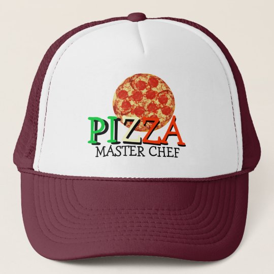 Pizza Master Chef Trucker Hat Zazzle.ca