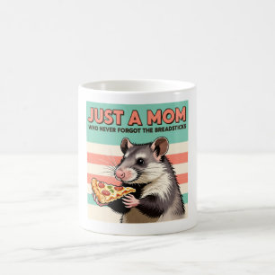 Pizza Mom Retro Opossum Humor Poster Coffee Mug