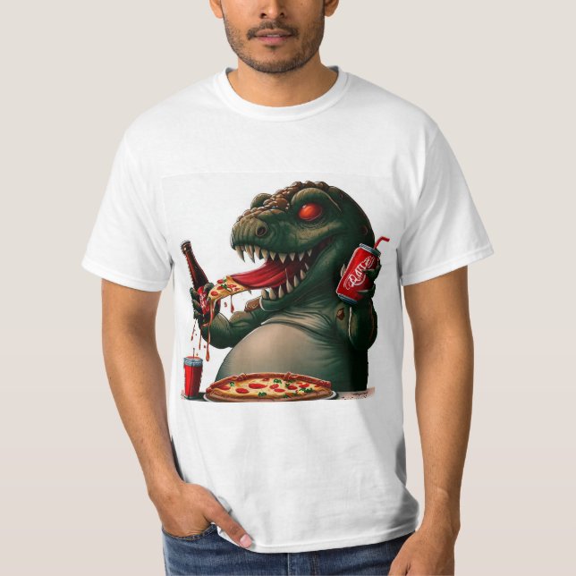 Pizza Monster Trending Giftable T-Shirt (Front)