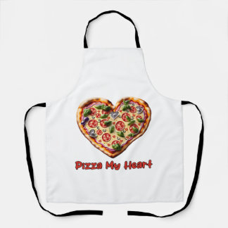 Pizza my heart apron