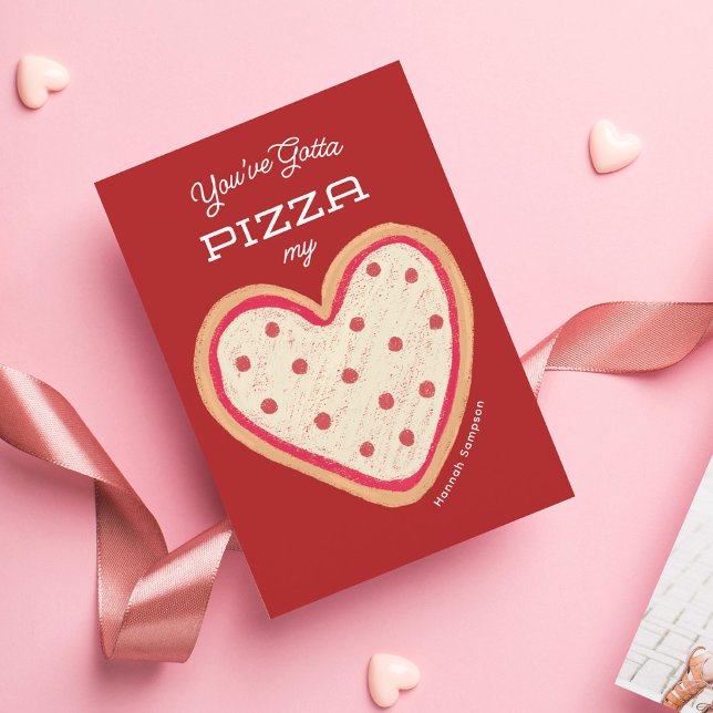 Pizza My Heart Pizza Classroom Valentine Mini Card (Creator Uploaded)