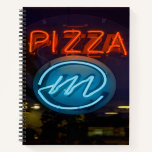 Pizza Neon Sign Notebook