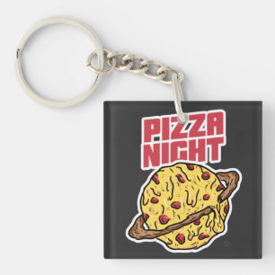 Pizza Night Keychain