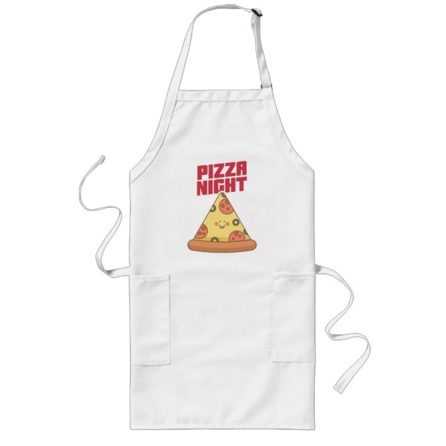 Pizza Night   Long Apron (Front)