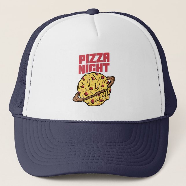 Pizza Night   Trucker Hat (Front)