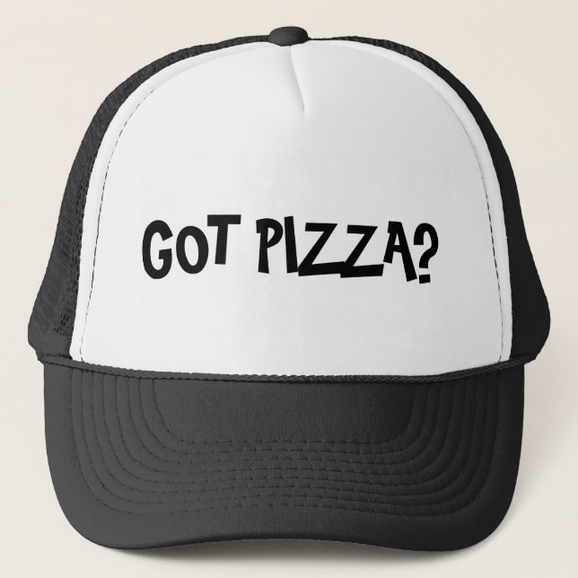 Pizza obtenue casquette drôle de slogan (Devant)
