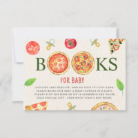 Pizza + Pacifiers Baby Shower Book Request