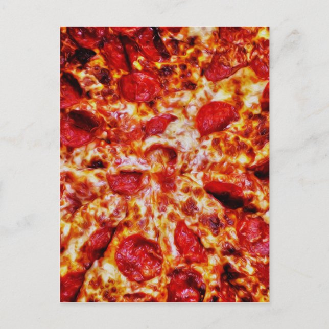 Pizza Painting Postcard (Front)
