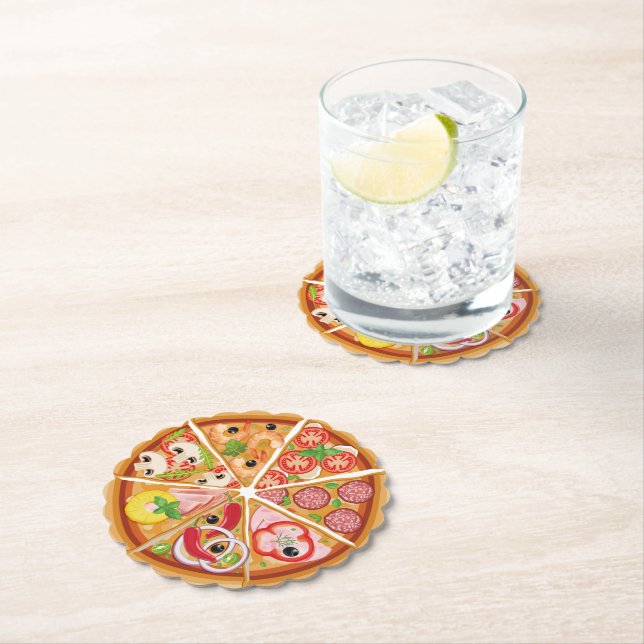 Pizza Paper Coaster (Insitu)