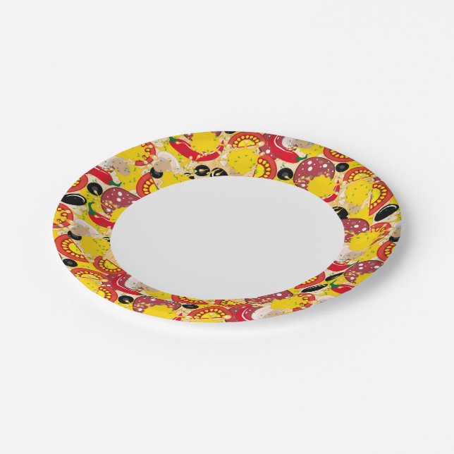 Pizza Paper Plate (Angled)