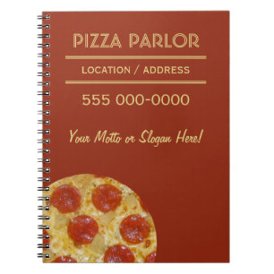 Pizza Parlour custom notebooks
