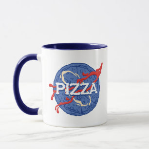 PIZZA PARODY PATTERN MUG