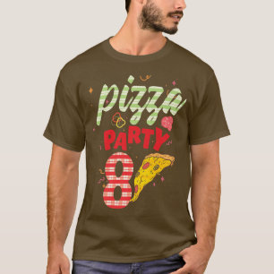 Pizza Party 8th birthday pizza 8th Birthday Premiu T-Shirt