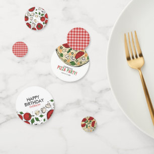 Pizza Party Birthday Table Confetti