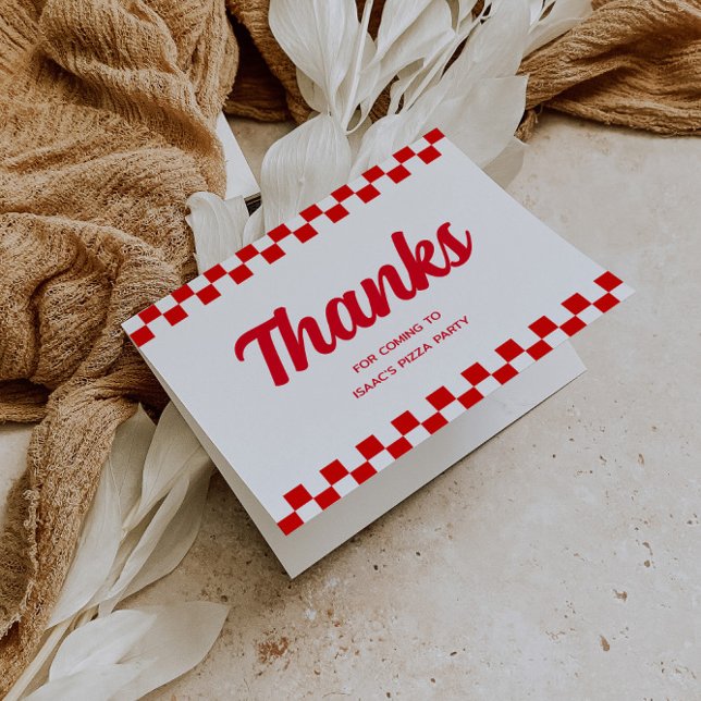 Pizza Party Carte de remerciements (Créateur téléchargé)