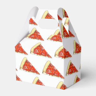Pizza Party Cheese Pepperoni Pie Slice Pizzeria Favor Box