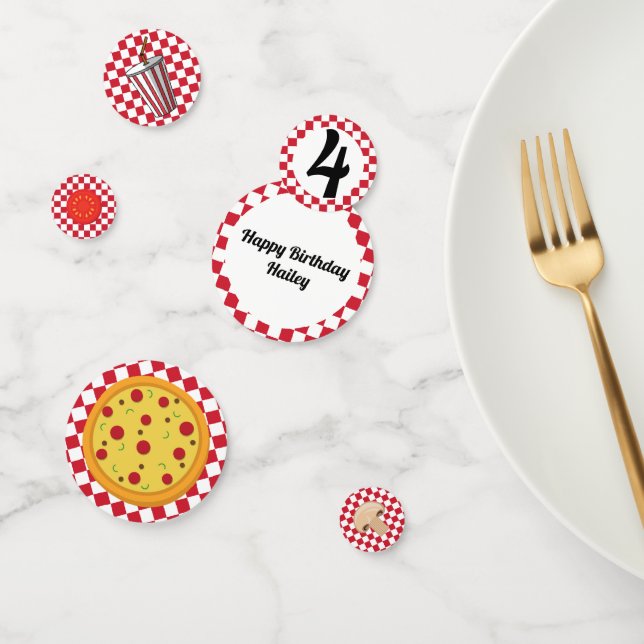 Pizza Party Confetti Table Decor (Group)