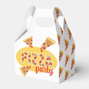 Pizza party favor box