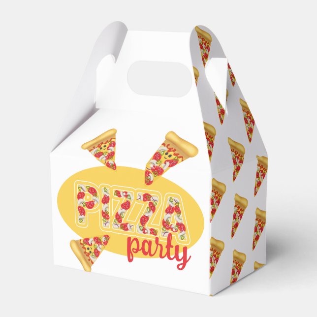 Pizza party favor box (Front Side)