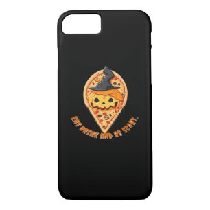 Pizza Party Halloween Pumpkin Witch Hat Essential Case-Mate iPhone Case