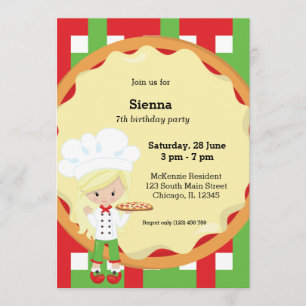 Pizza Party Invitation