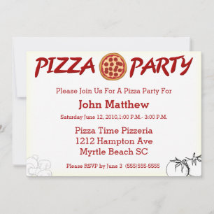 Pizza Party Invitation