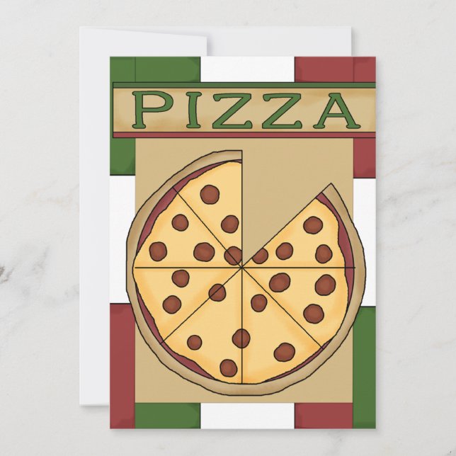Pizza Party Invitation (Front)