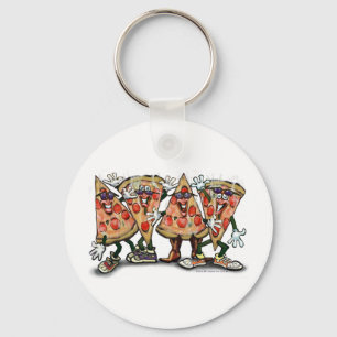 Pizza Party Keychain