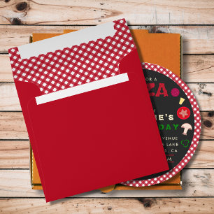 Pizza Party Kids Birthday  Envelope