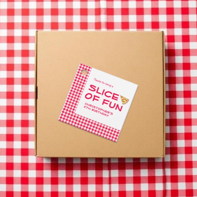 Pizza Party Kids Birthday Favour Tags (Creator Uploaded)