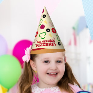 Pizza Party Kids Birthday Hat