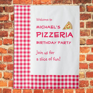 Pizza Party Kids Birthday Tapestry