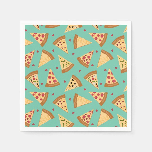 Pizza Party Napkin (Front)